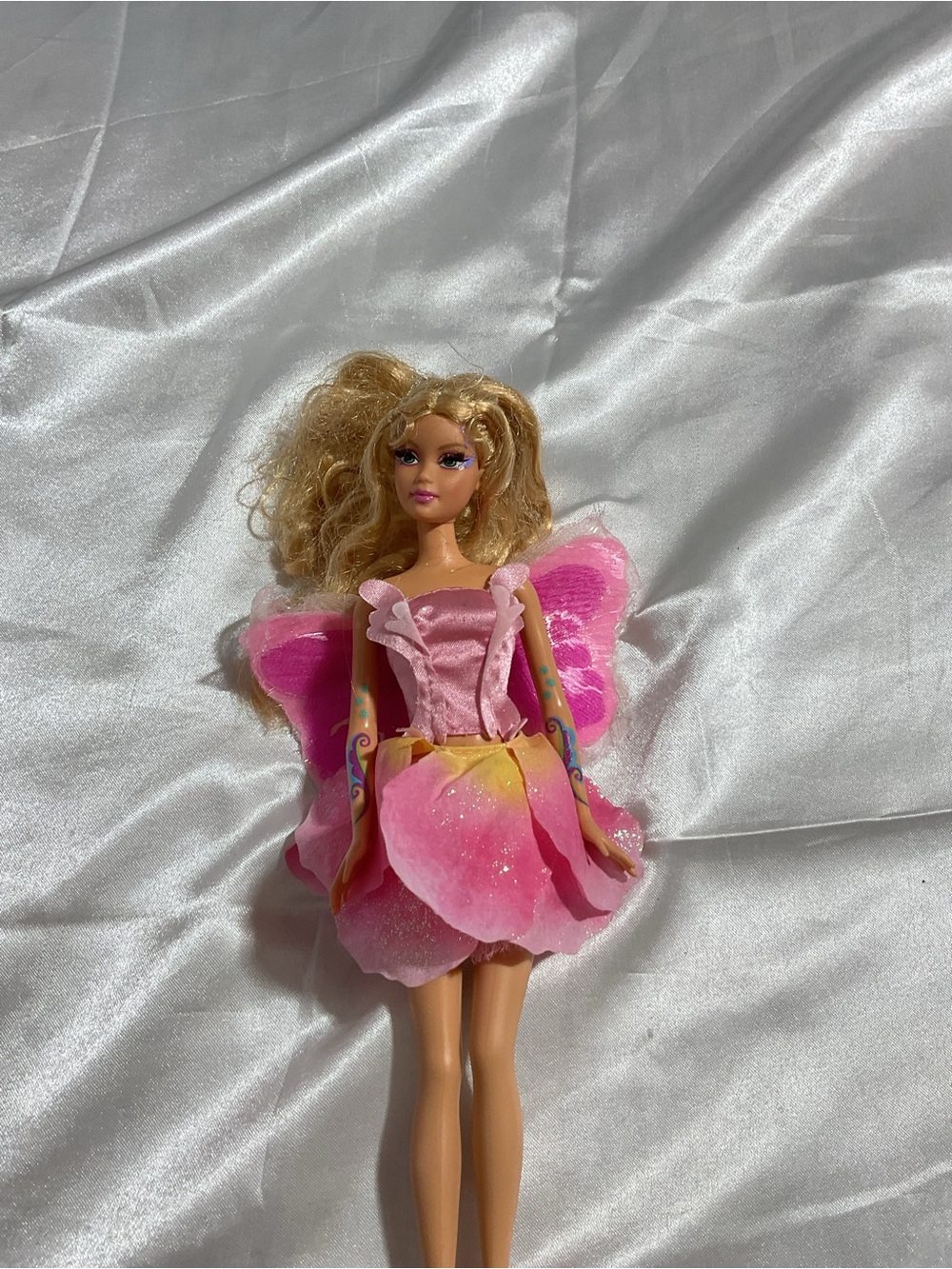 Pink Fairy Doll with Sparkle Petal Dress